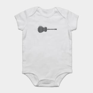 Acoustic Guitar Sound Waves Light Theme Baby Bodysuit